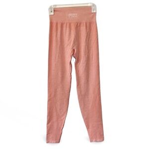 Victoria's Secret PINK Seamless High Waist Coral Workout Leggings Women's Small